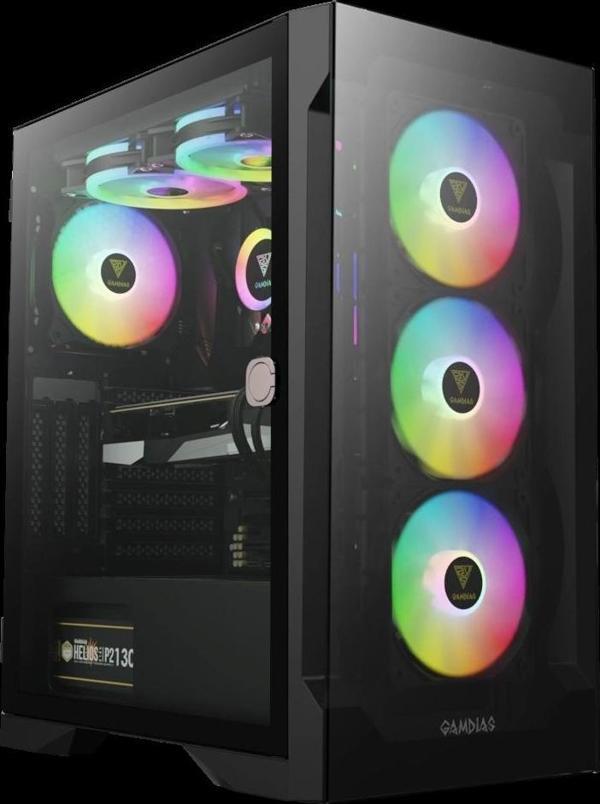 Gamdıas Talos E2 Elite, 850w, 80+ Bronze, Tempered Glass, Argb, Atx Gamıng Kasa - Image 1