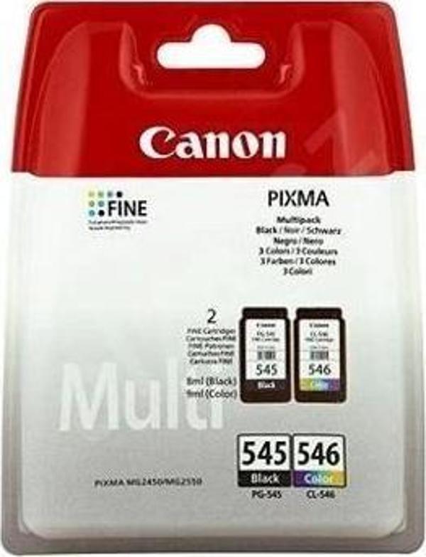 Canon Pg-545/cl-546 Multıpack Murekkep Kartus 2 Lı + Kagıt Hedıyelı - Image 1