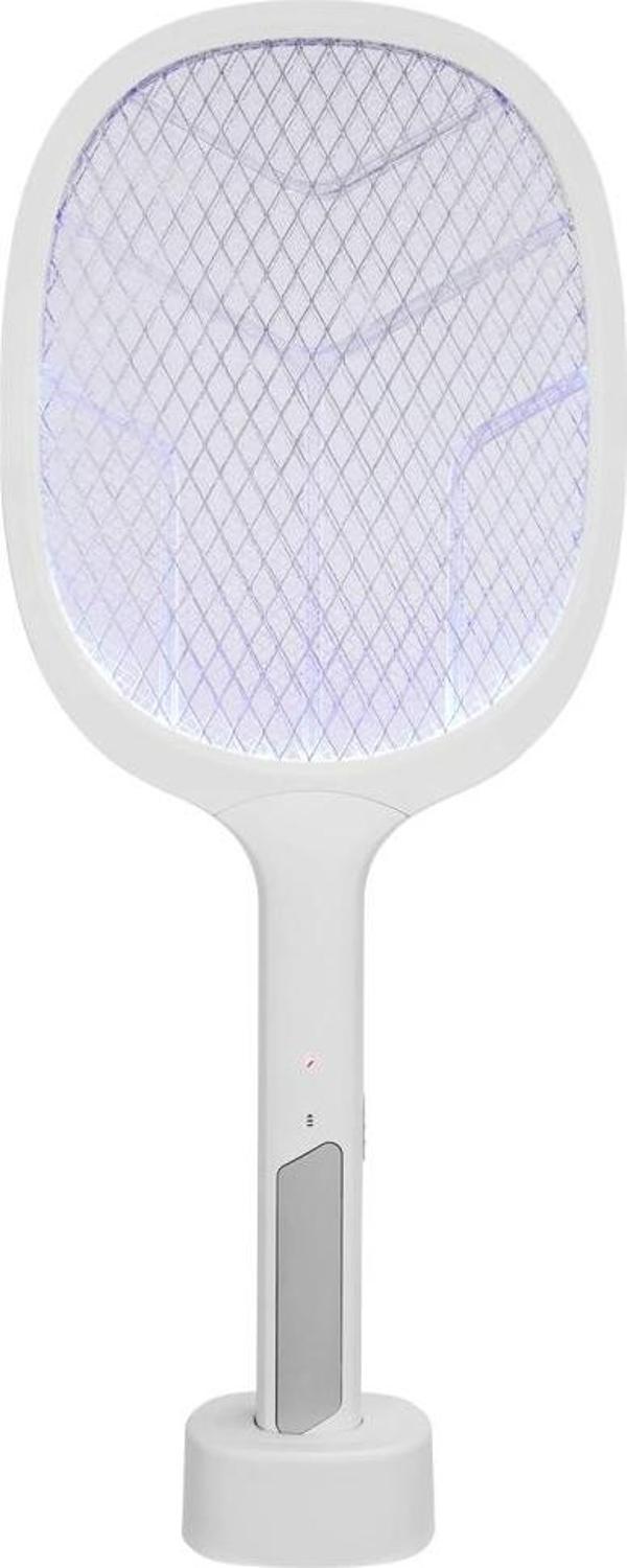 Asonıc As-a25, Beyaz-gri, 3000v, Raket Tipi, Uv Mor Işıklı, 1200mah, Bataryalı, Şarj Edilebilir, Sin - Image 1