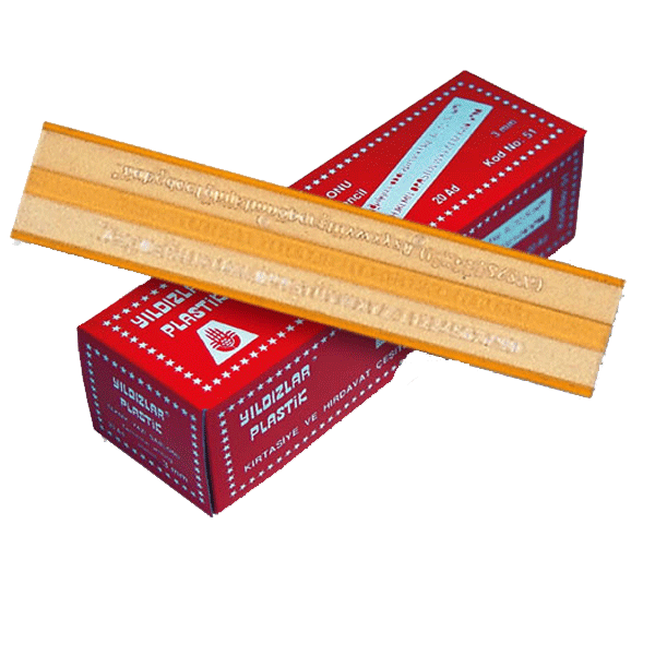 Yıldızlar Kod:051 Teknik Yazı Şablonu 3 Mm - Image 1