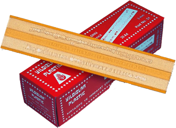 Yıldızlar Kod:051 Teknik Yazı Şablonu 3 Mm - Image 1