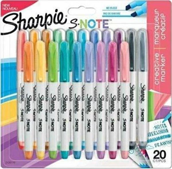 Sharpie Snote Kreatif Markör Kalem Karışık 20 Renk 2139179 - Image 1