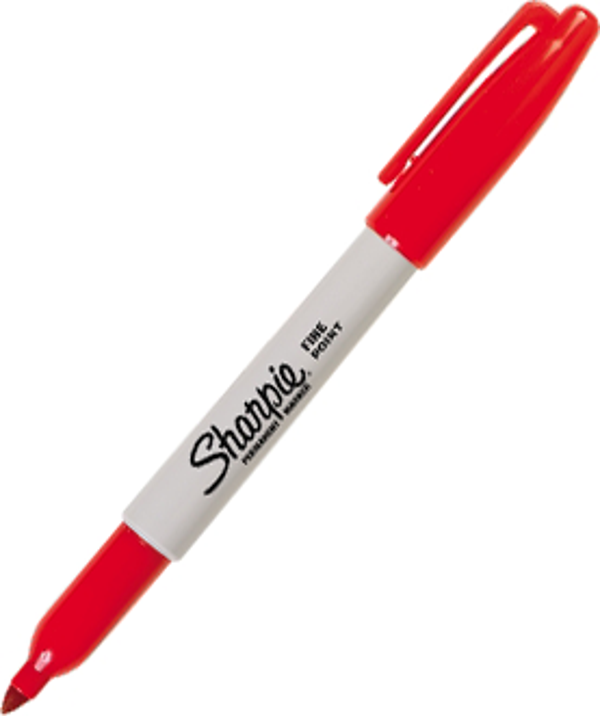 Sharpie 1741832 Permanent Markör Kalem Fine Yuvarlak Uçlu Kırmızı (12 Li Kutu) - Image 1