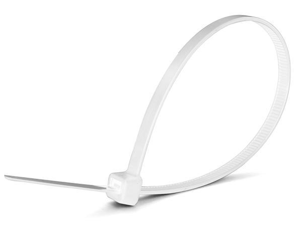 100Mm X 3,5Mm Beyaz Plastik Kablo Bağı (100 Lü Paket) - Image 1