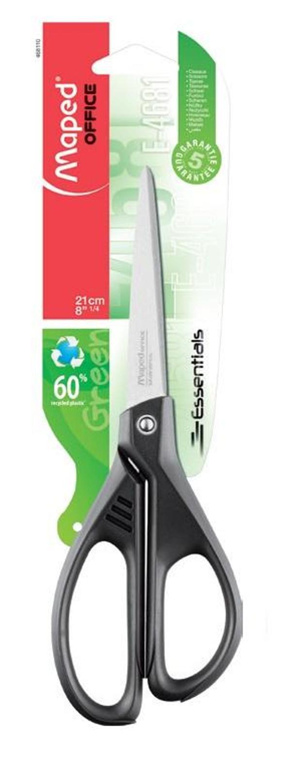 Essentials Green Asimetrik Makas 21Cm Blister 1 Adet 3154144681100 - Image 1