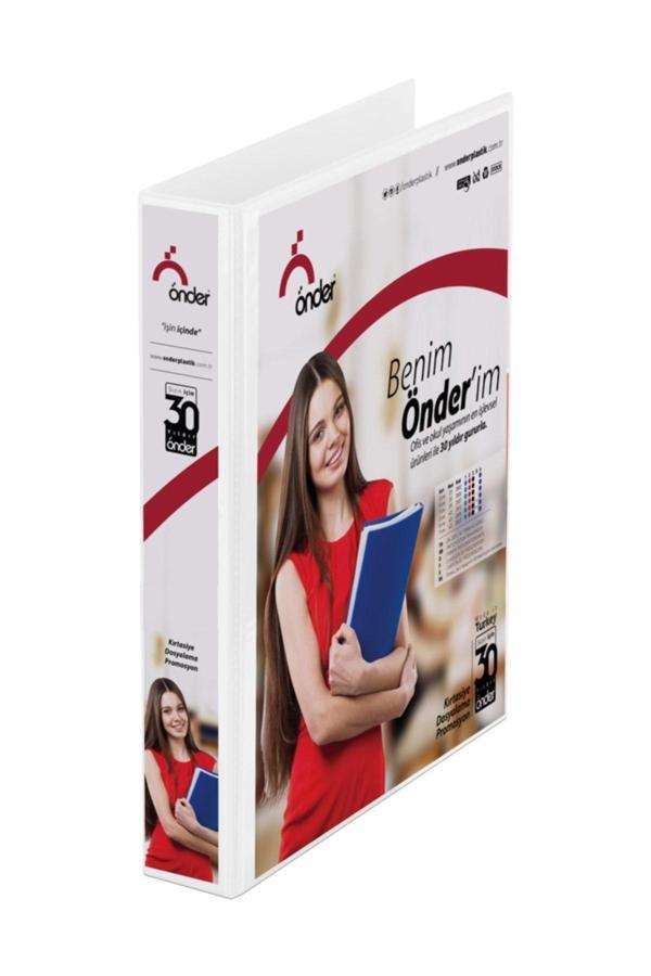 Önder Sunum Klasörü 2 Halkalı 70 Mm A4 Beyaz 2007-5 - Image 1