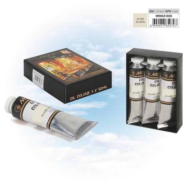 Maries Yağlı Boya (103) 50 Ml Beyaz E1384-42 (3 Lü Paket) - Image 1
