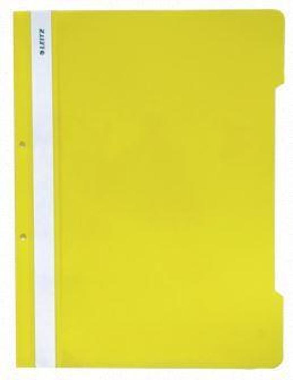 Leitz 4189 Telli Dosya A-4 Plastik Sarı 50 Li (1 Paket 50 Adet) - Image 1