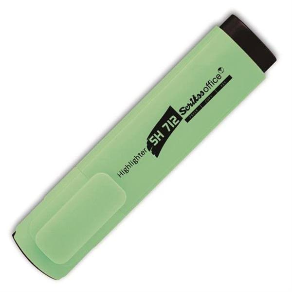 Scrikss Sh-712 Fosforlu Kalem Pastel Yeşil 12 Li (1 Paket 12 Adet) - Image 1