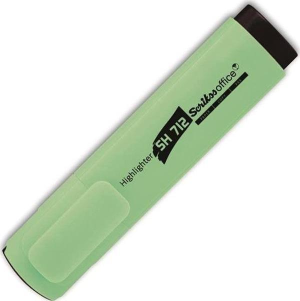 Scrikss Sh-712 Fosforlu Kalem Pastel Yeşil 12 Li (1 Paket 12 Adet) - Image 1