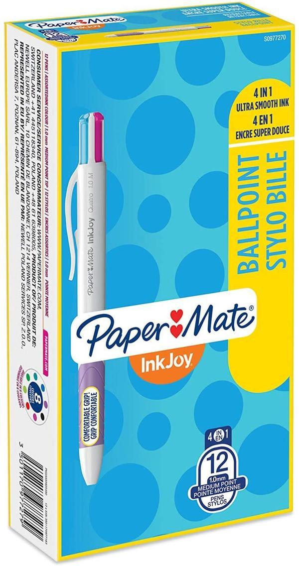 Paper Mate Tükenmez Kalem 4In1 İnkjoy Quatro Canlı Renkler S0977270 (12 Li Paket) - Image 1