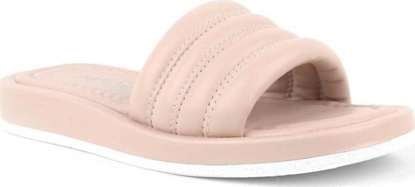 Pudra Pembe Tek Bant Şişme Kadın Terlik - Image 1