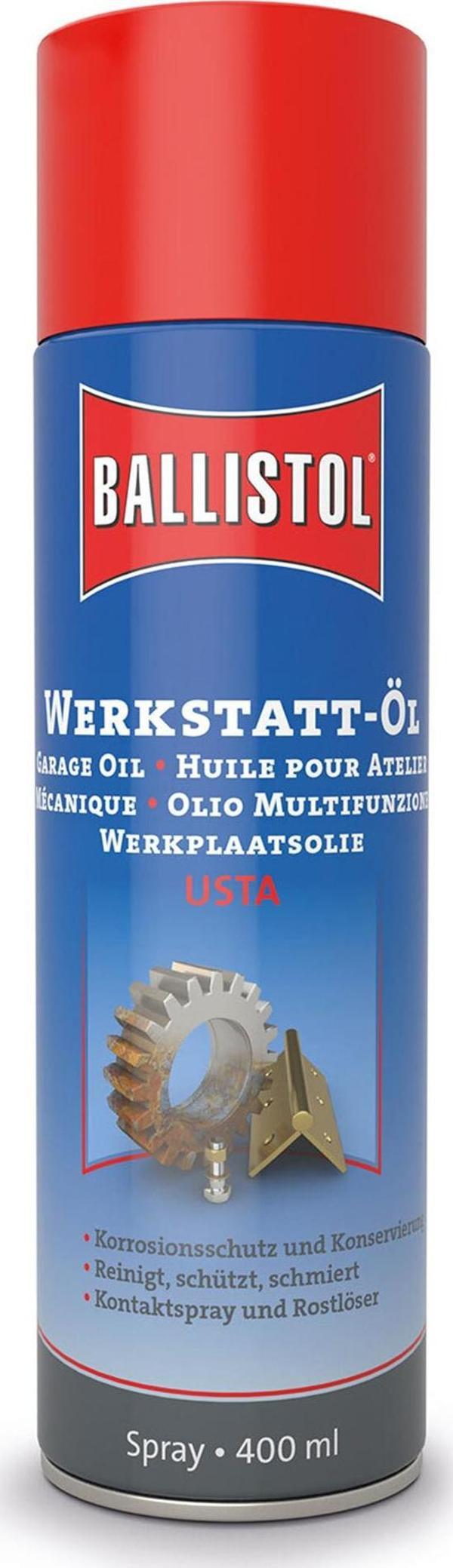 Ballistol Usta Garage 400ml Bakım Yağı En Küçük Çatlaklara Sızan Sprey Yağ - Image 1