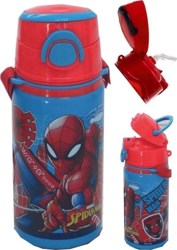 Erkek Çocuk Örümcek Adam Çelik Matara 500 ml 1 Adet Spiderman Çelik Suluk 1 Adet Lisanslı Okul Matarası - Image 1