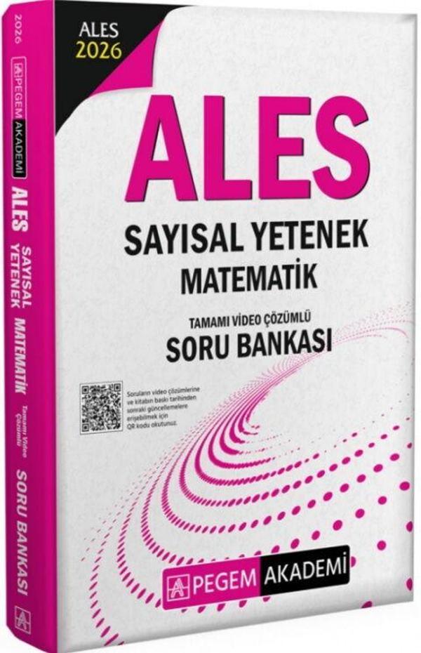 Pegem Yayınları 2026 ALES Sayısal Yetenek Matematik Tamamı Video Çözümlü Soru Bankası - Pegem Akademi Yayıncılık - Image 1