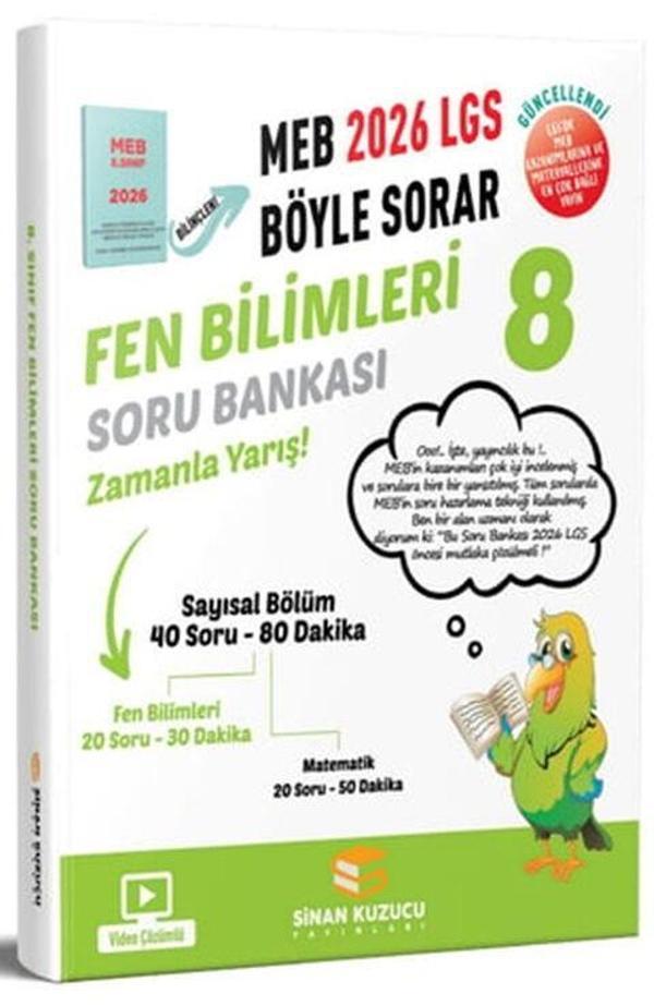 Sinan Kuzucu 8. Sınıf 2026 LGS MEB Böyle Sorar Fen Bilimleri Soru Bankası - Sinan Kuzucu Yayınları - Image 1