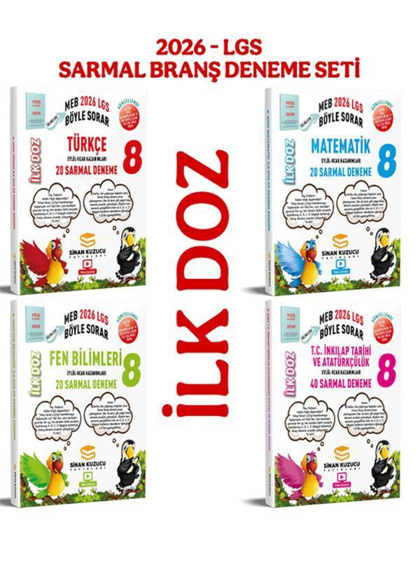 8. SINIF LGS - MEB BÖYLE SORAR SARMAL BRANŞ DENEME SETİ İlk Doz 2026-LGS Sinan Kuzucu Yayınları - Sinan Kuzucu Yayınları - Image 1