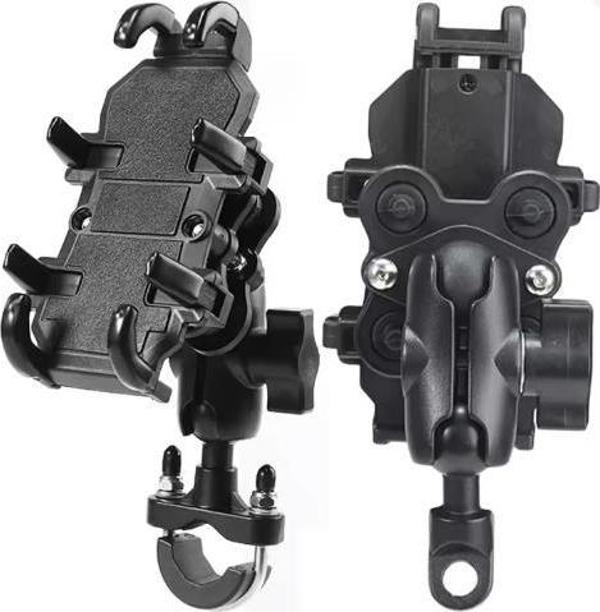 BİKE SKY Amortisör ile motosiklet bisiklet telefon tutucu bisiklet gidon dikiz aynası 4.7-7.1 inç akıllı telefonlar için - Image 1