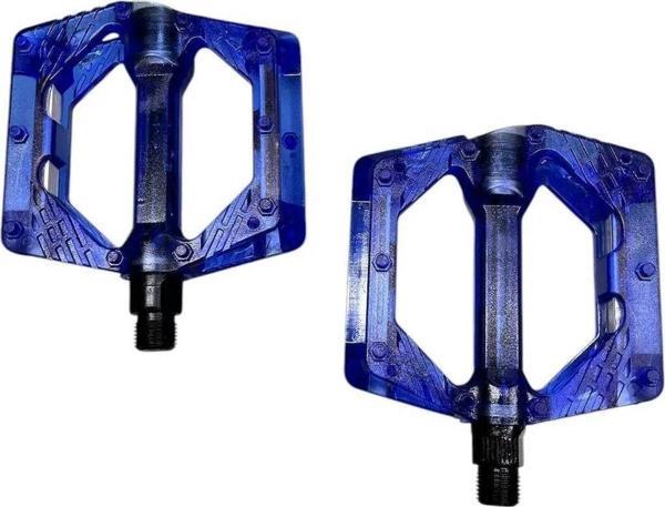 BİKE SKY EVO  ŞEFFAF RENKLİ PLATFORM GENİŞ PEDAL PLATFORM BİSİKLET  PEDALI REFLEKTÖRLÜ - Image 1