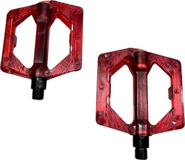 BİKE SKY ŞEFFAF RENKLİ PLATFORM GENİŞ PEDAL PLATFORM BİSİKLET  PEDALI REFLEKTÖRLÜ - Image 1