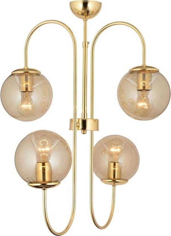 Sosa 4'lü Gold Bal Camlı Avize - Image 1