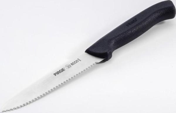 Pirge Ecco Sebze Bıçağı Dişli 38049 12cm Siyah - Image 1