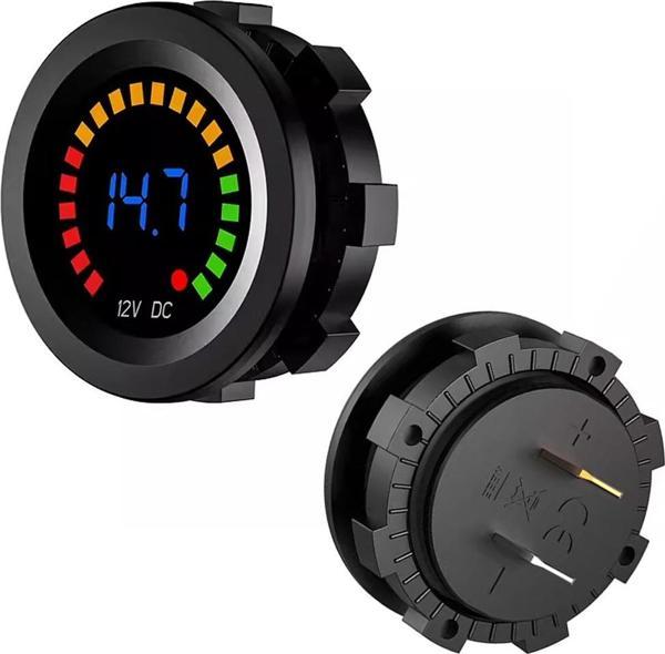 IC-230E VOLTMETRE PANO TİP 28MM 6-18V (2818) - Image 1