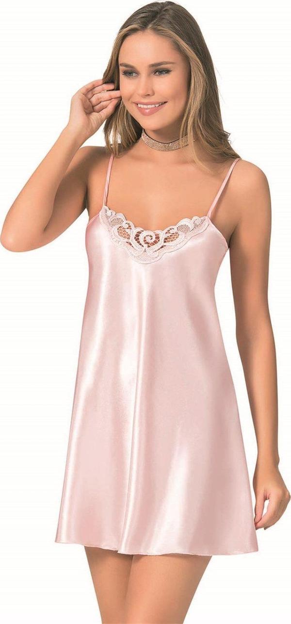 Findit Somon Kısa Saten Gecelik - Image 1