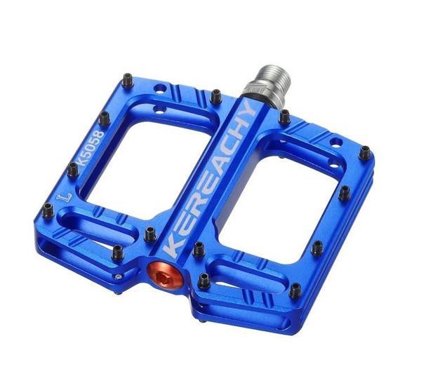 Kereachy 3 Rulmanlı Ultralight Alüminyum Alaşımlı Mtb Bmx Geniş Platform Bisiklet Pedalı Mavi - Image 1