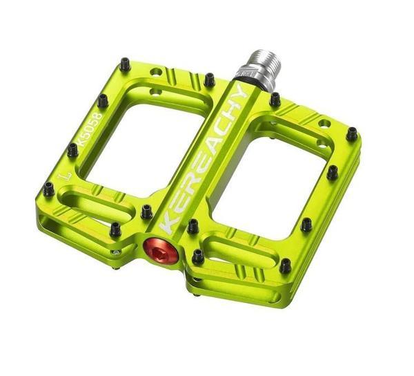 Kereachy 3 Rulmanlı Ultralight Alüminyum Alaşımlı Mtb Bmx Geniş Platform Bisiklet Pedalı Yeşil - Image 1