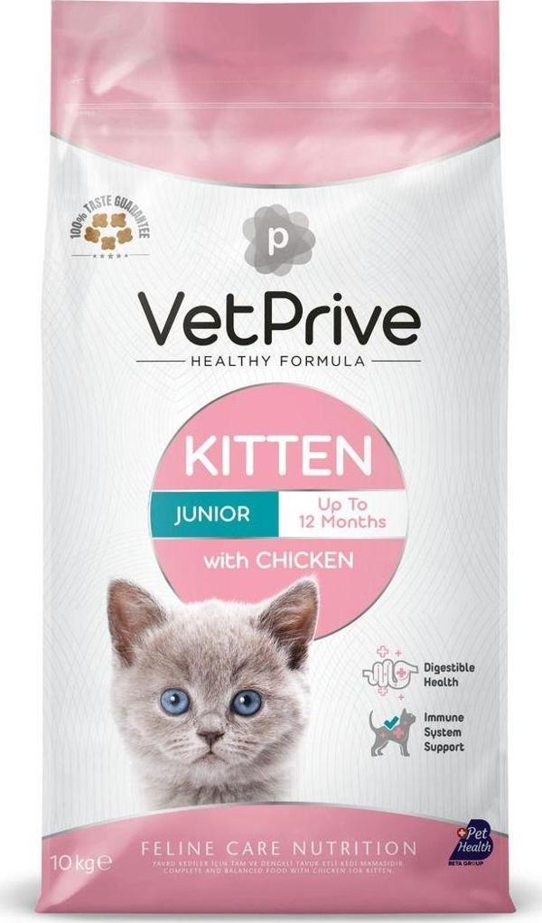 Vet Prive Yavru Kedi Maması Tavuklu 10 Kg - Image 1