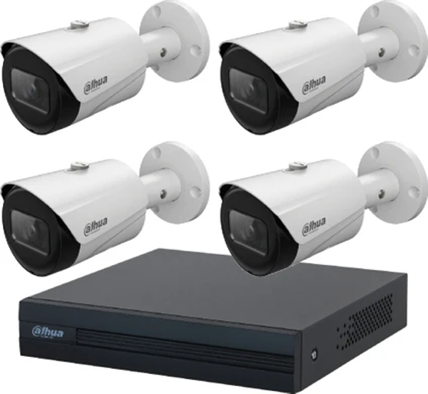 Dahua 2 Mp 4 Kameralı Ip Güvenlik Kamera Seti (Starlight) - Image 1