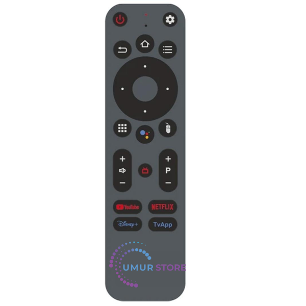 Alpsmart AS512 Ses Komutlu Youtube+Netflix+Disney Plus+TvAPP Tuşlu Android Tv Box Kumandası - Image 1