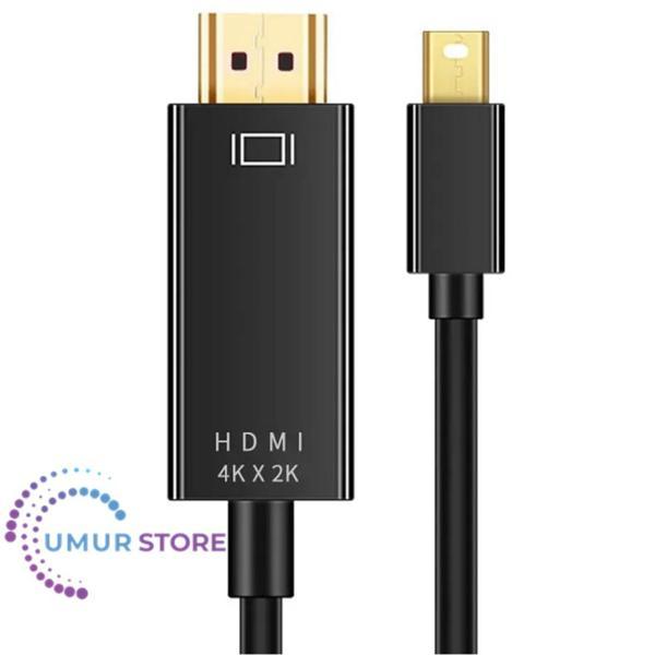 Mini Display Port To HDMI Kablo 4KX2K Video Aktarma Kablosu 1.8 Metre - Image 1