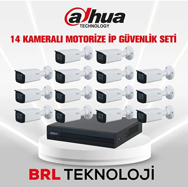 Dahua 14 Kameralı 2 Mp Motorize Ip Güvenlik Kamera Seti - Image 1