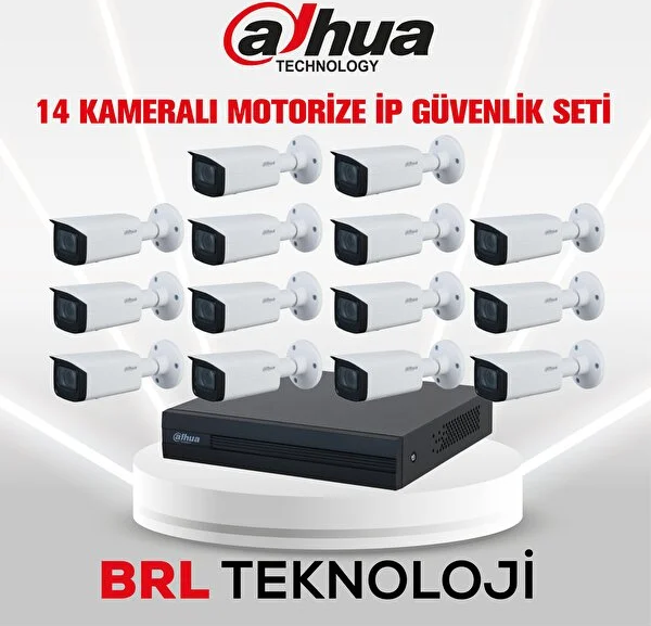 Dahua 14 Kameralı 2 Mp Motorize Ip Güvenlik Kamera Seti - Image 1