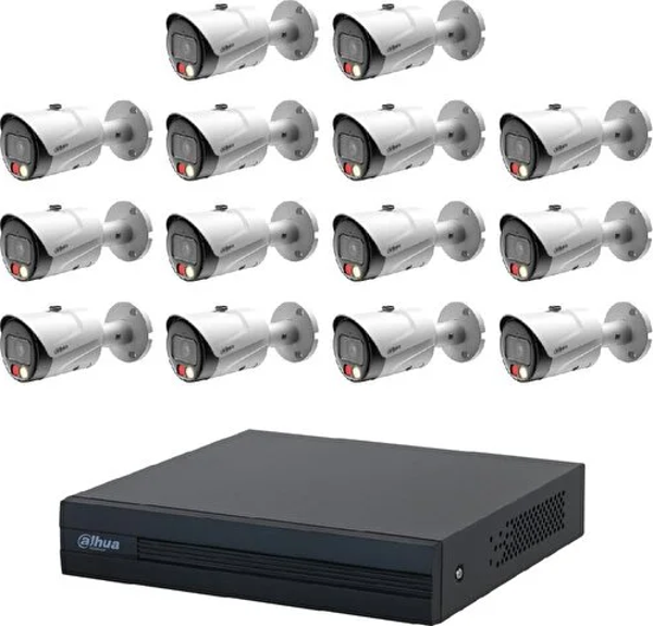 Dahua 14 Kameralı Full Color İp Güvenlik Kamera Seti - Image 1