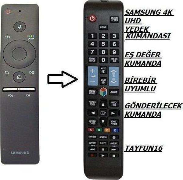 Samsung ile uyumlu 55MU7350 Yedek Kumandası - Image 1