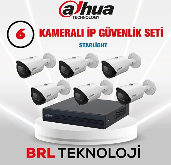 Dahua 6 Kameralı Ip Poeli Güvenlik Kamera Seti - Image 1