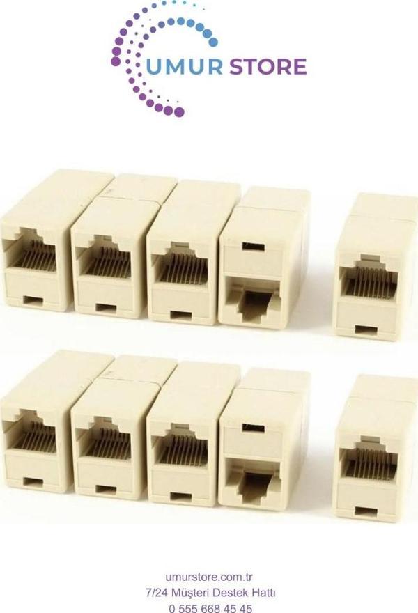 Adsl Cat5 Cat6 RJ45 Dişi-Dişi Birleştirici 100ADET - Image 1
