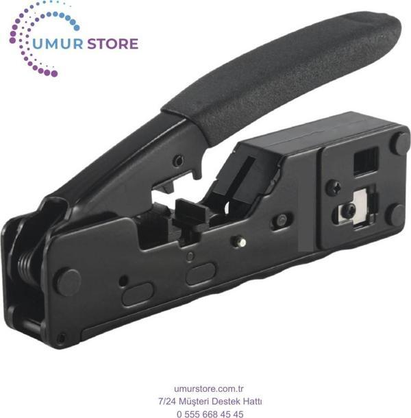 Cat5 Cat6 Cat7 RJ45 RJ12 RJ11 Ağ Konnektörleri Için Crimper Geçiş Modüler Fişler Ethernet Kabloları  - Image 1