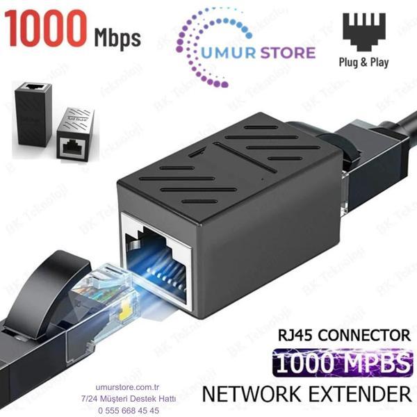 Gigabit Destekli RJ45 Dişi Dişi CAT5E/CAT6/7/8 Ethernet Lan Ağı Birleştirici Ara Aparatı Internet Ka - Image 1