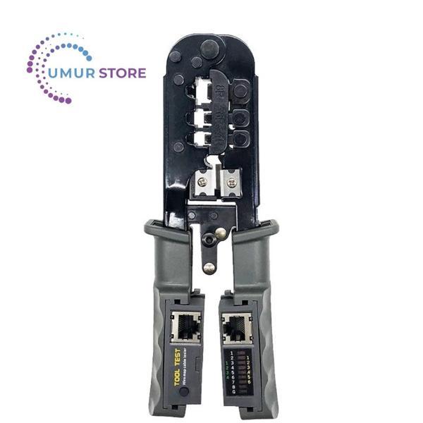 RJ45 Crimper Ağ Lan Kablo Test Cihazı Kesme Aleti Cat7 Cat6 Cat5 RJ11 RJ12 RJ45 Crimper Metal Klip - Image 1