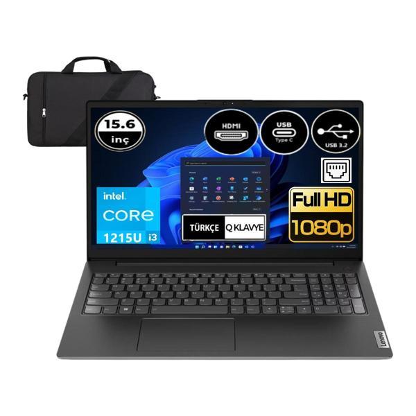 V15 G3 Iap 82TT00A4TX-EP5 Intel Core I3-1215U 8 GB Ram 256 GB SSD Fhd 15.6" Windows 11 Pro + Elektropasaj Çanta - Image 1