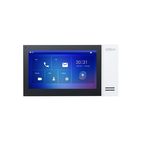 Dahua Vth2421fw-p 7" Tft Lcd Dokunmatik Ekran Çok Yönlü Mikrofon Villa Tipi İntercom İç Ünite Baya - Image 1