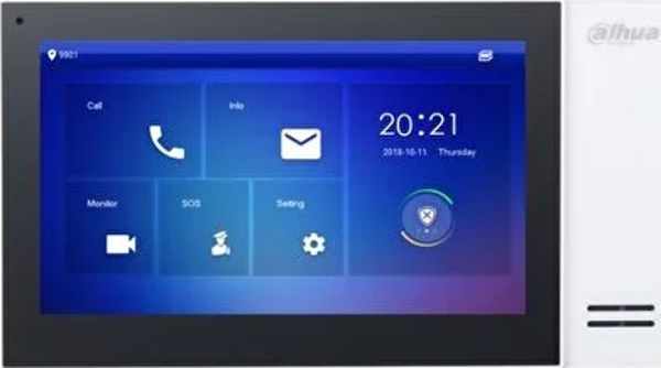 Dahua Vth2421fw-p 7" Tft Lcd Dokunmatik Ekran Çok Yönlü Mikrofon Villa Tipi İntercom İç Ünite Baya - Image 1