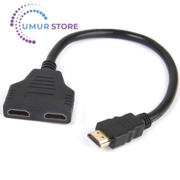 1 To 2 Port Çoklayıcı Hdmi Kablo Splitter - Image 1