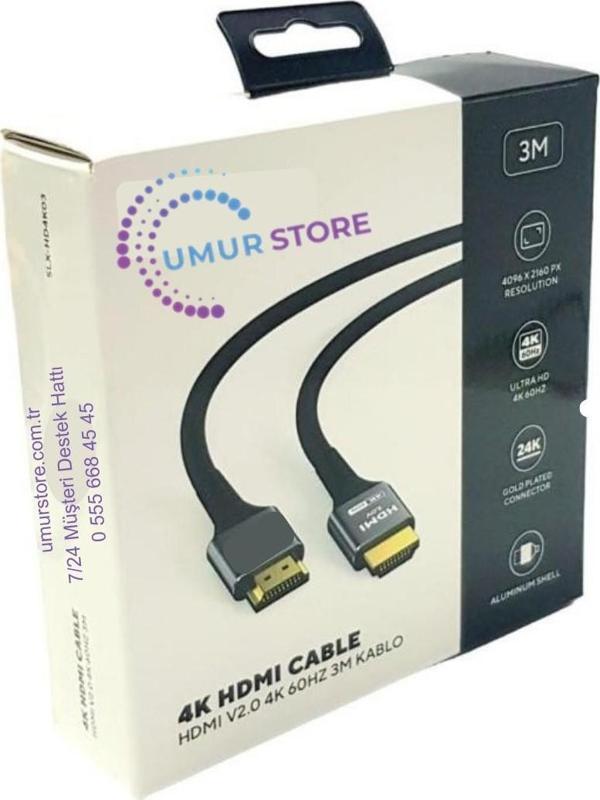 4K 3mt HDMI Kablo V2.0 60HZ - Image 1