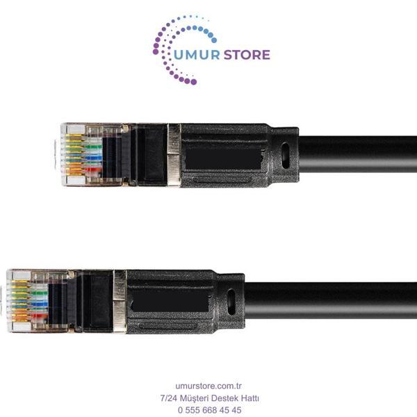 Cat6 25 cm F/utp 1g 250 Mhz 26 Awg Cca Folyo Kaplamalı Profesyonel Ftp Network Ethernet Patch Cord K - Image 1