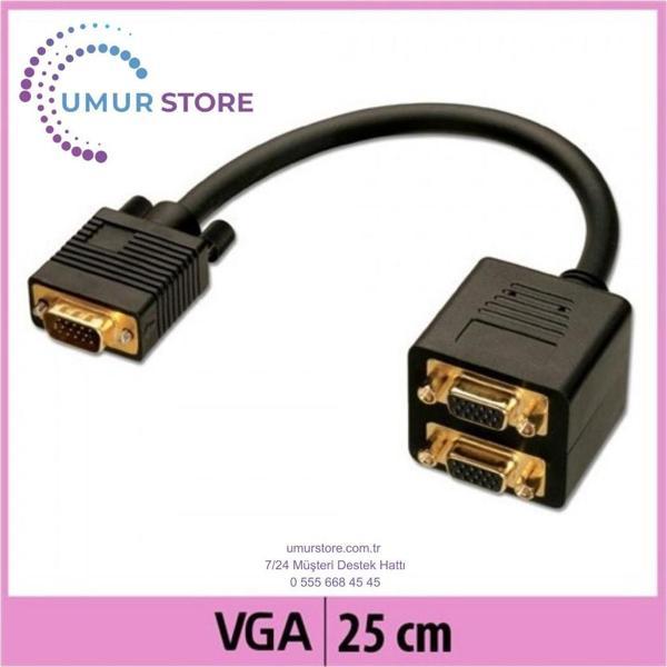 Çoklayıcı Vga Kablosu - Y Splitter - 25Cm - Image 1